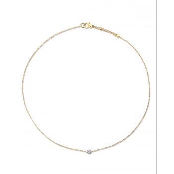 Κολιέ διαμαντένιο NANIS, συλλογή Dancing in the rain, κίτρινος χρυσός Κ18