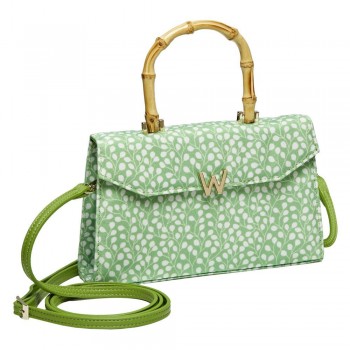 Evie Large Bag-Green Leaves