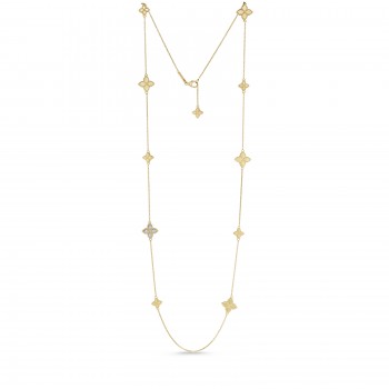 Κολιέ Roberto Coin με διαμάντια και ρουμπίνι, κίτρινος χρυσός Κ18