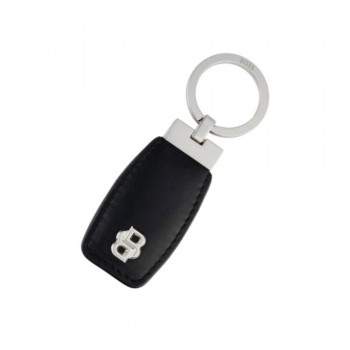 Μπρελόκ HUGO BOSS Double B Black & Chrome