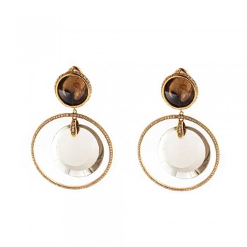 GAVELLO ΣΚΟΥΛΑΡΙΚΙΑ SMOKY CIRCLE BR Br 0.26ct CS 4