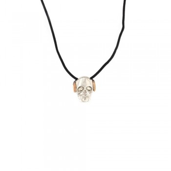 V GAVELLO SILVER PEND SKULL
