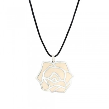 V GAVELLO SILVER PEND ROSE